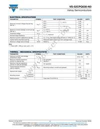 VS-52CPQ030PBF Datasheet Page 2