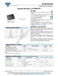 VS-5ECU06-M3/9AT Datasheet Cover