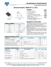 VS-60CPU06-N3 Datasheet Cover