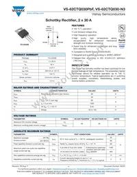 VS-62CTQ030-N3 Datasheet Cover