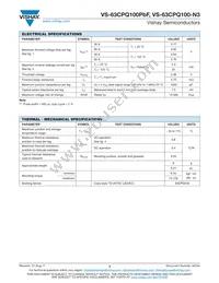 VS-63CPQ100PBF Datasheet Page 2