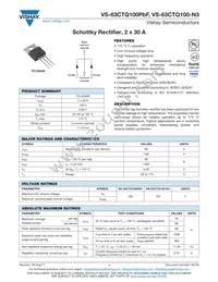 VS-63CTQ100PBF Datasheet Cover