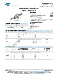 VS-6FR20M Datasheet Cover