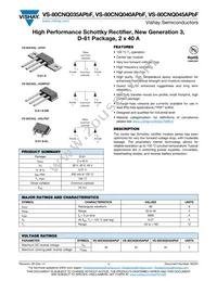 VS-80CNQ045ASMPBF Datasheet Cover