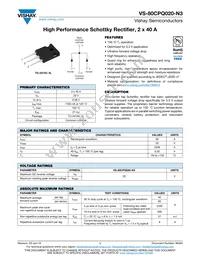VS-80CPQ020-N3 Datasheet Cover