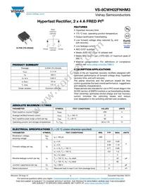 VS-8CWH02FNHM3 Datasheet Cover