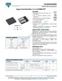 VS-8DKH02HM3/H Datasheet Cover