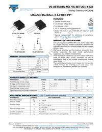 VS-8ETU04STRR-M3 Datasheet Cover