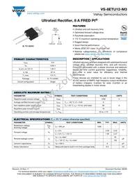 VS-8ETU12-M3 Datasheet Cover