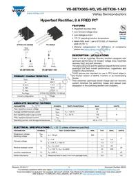 VS-8ETX06STRR-M3 Datasheet Cover