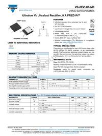 VS-8EVL06-M3/I Datasheet Cover