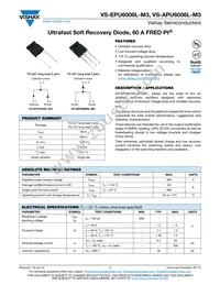 VS-APU6006L-M3 Datasheet Cover