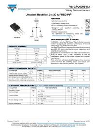 VS-CPU6006-N3 Datasheet Cover