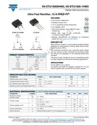 VS-ETU1506STRRHM3 Datasheet Cover