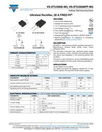VS-ETU3006FP-M3R Datasheet Cover