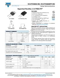 VS-ETX0806-M3 Datasheet Cover