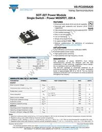 VS-FC220SA20 Datasheet Cover