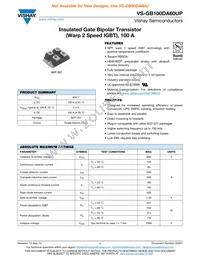 VS-GB100DA60UP Datasheet Cover