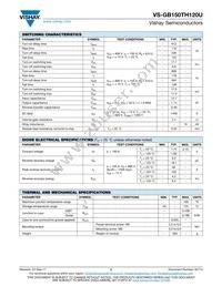 VS-GB150TH120U Datasheet Page 2