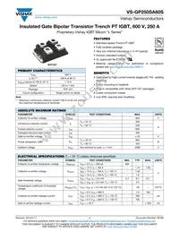 VS-GP250SA60S Datasheet Cover