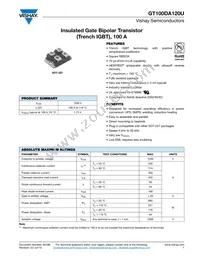 VS-GT100DA120U Datasheet Cover