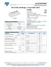 VS-GT200TP065N Datasheet Cover