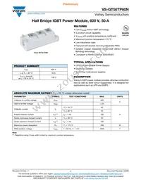 VS-GT50TP60N Datasheet Cover