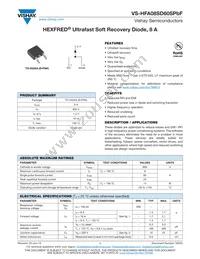 VS-HFA08SD60SPBF Datasheet Cover