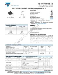 VS-HFA08SD60STR-M3 Datasheet Cover