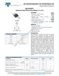 VS-HFA08TA60CPBF Datasheet Cover