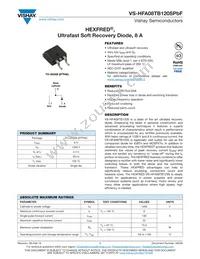 VS-HFA08TB120STRRP Datasheet Cover