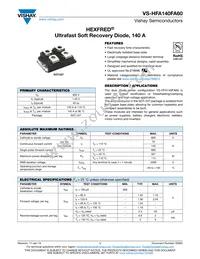 VS-HFA140FA60 Datasheet Cover