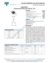 VS-HFA15TB60-N3 Datasheet Cover