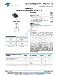 VS-HFA25PB60-N3 Datasheet Cover