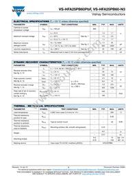 VS-HFA25PB60-N3 Datasheet Page 2