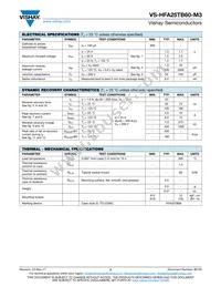 VS-HFA25TB60-M3 Datasheet Page 2