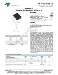 VS-HFA25TB60SR-M3 Datasheet Cover