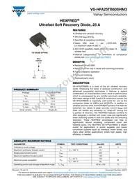 VS-HFA25TB60STRHM3 Datasheet Cover