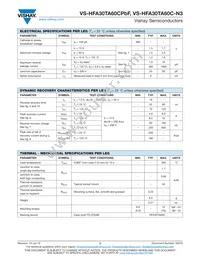 VS-HFA30TA60C-N3 Datasheet Page 2
