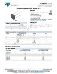 VS-KBPC804 Datasheet Cover