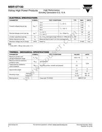 VS-MBR10T100 Datasheet Page 2
