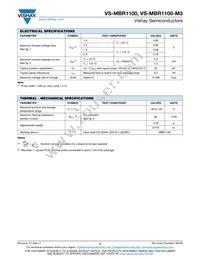 VS-MBR1100TR Datasheet Page 2