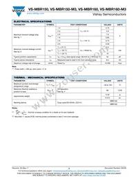 VS-MBR160TR Datasheet Page 2