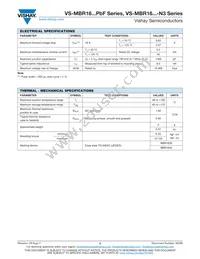 VS-MBR1645-N3 Datasheet Page 2