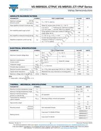 VS-MBR2035CT-1PBF Datasheet Page 2