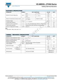VS-MBR2045CT-N3 Datasheet Page 2