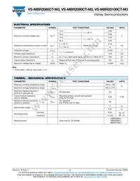 VS-MBR2090CT-M3 Datasheet Page 2