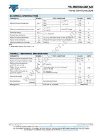 VS-MBR3045CT-M3 Datasheet Page 2