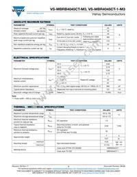 VS-MBR4045CT-1-M3 Datasheet Page 2