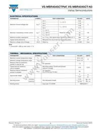 VS-MBR4045CT-N3 Datasheet Page 2